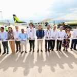 Celebra Rutilio Escandón nueva ruta aérea que fortalecerá relación comercial y turística entre Chiapas y Tabasco