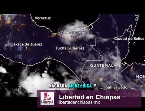 Pronostico del tiempo para Chiapas